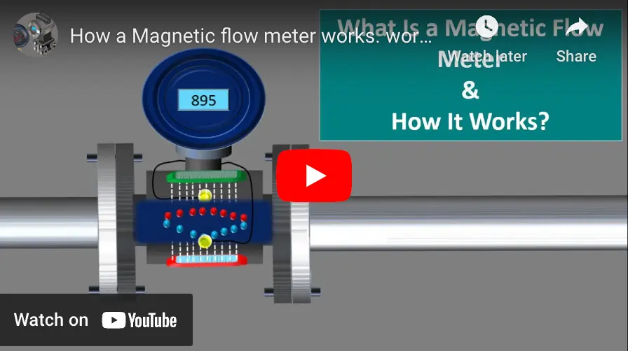 หลักการทำงาน-electro magnetic flow meter