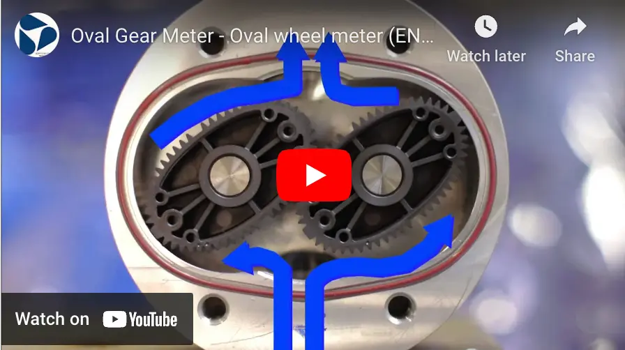 หลักการทำงาน oval gear flow meter