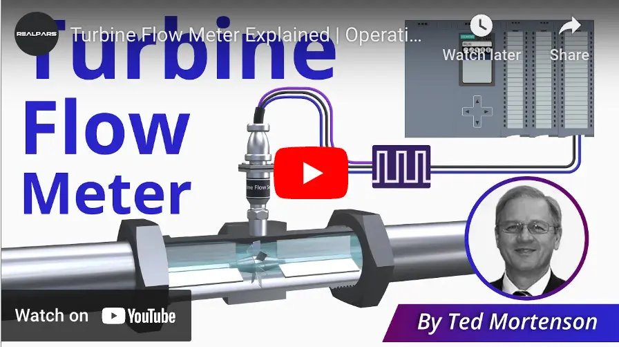 หลักการทำงาน turbine flow meter