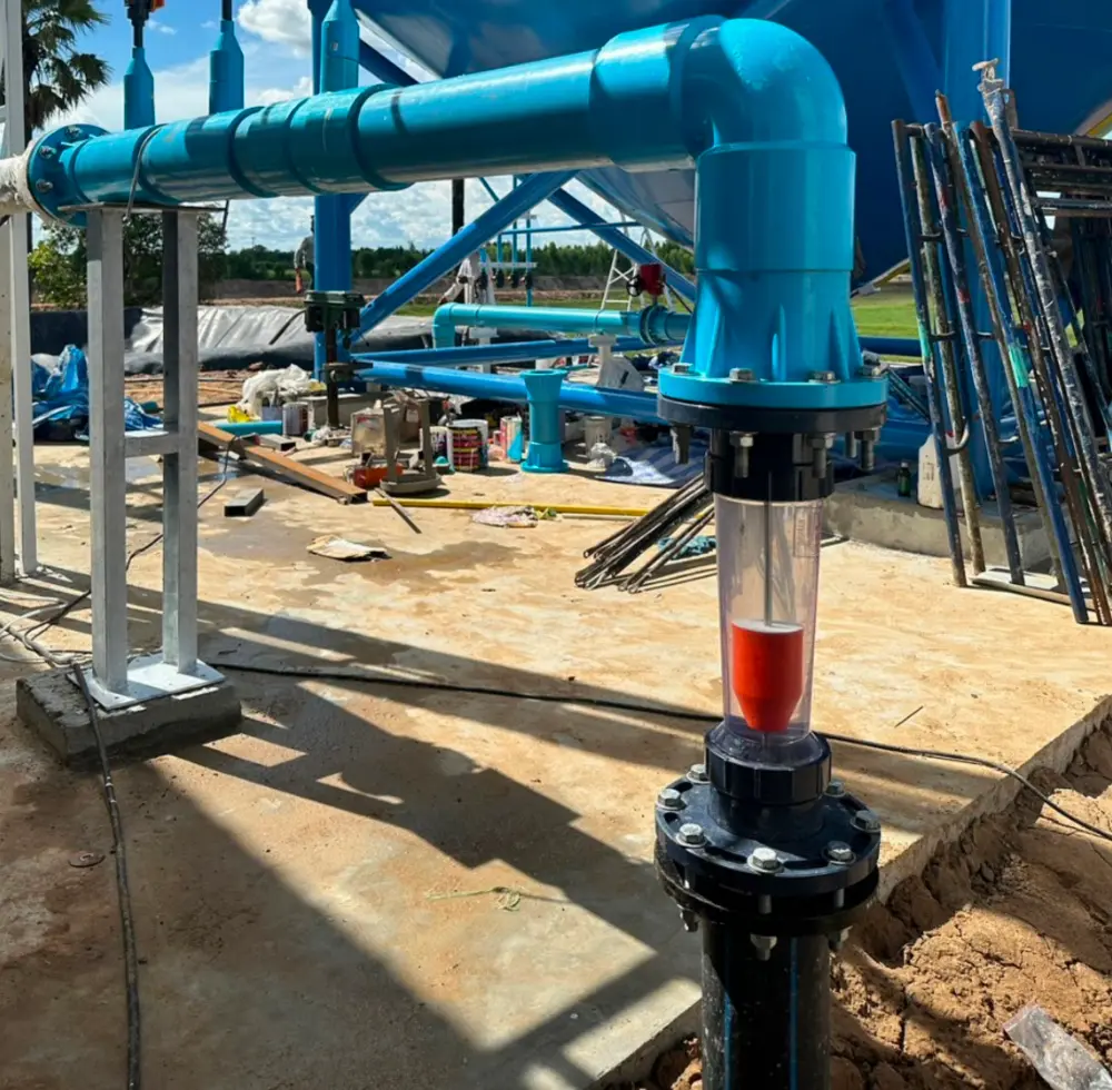 การติดตั้ง flow meter แบบ in-line